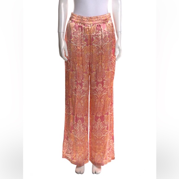 Alexis Elegant Pink Patterned Women's Pants